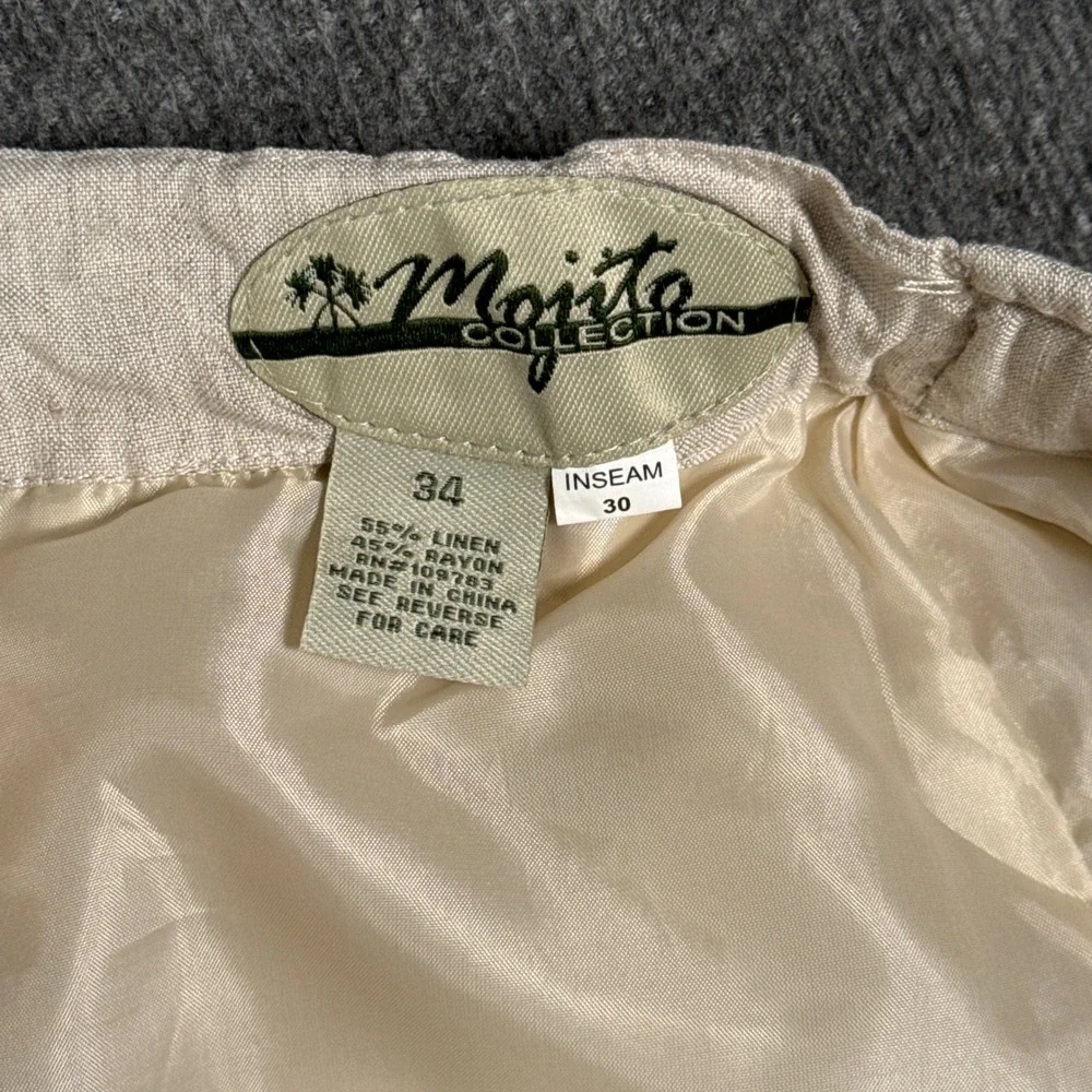 Men's Casual Drawstring Chinos in Light Beige